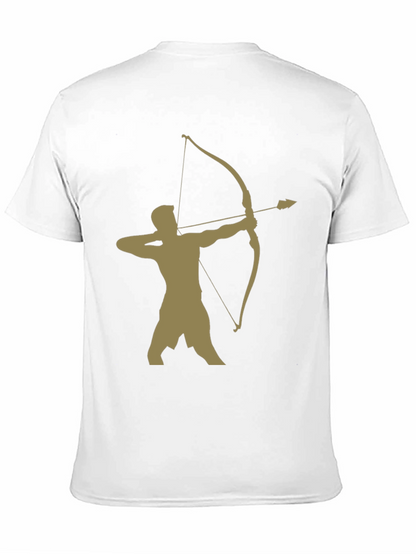Archer Graphic Tee - Black Cotton Blend Casual Wear