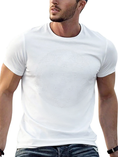 Mens Classic Black Crew Neck T-Shirt