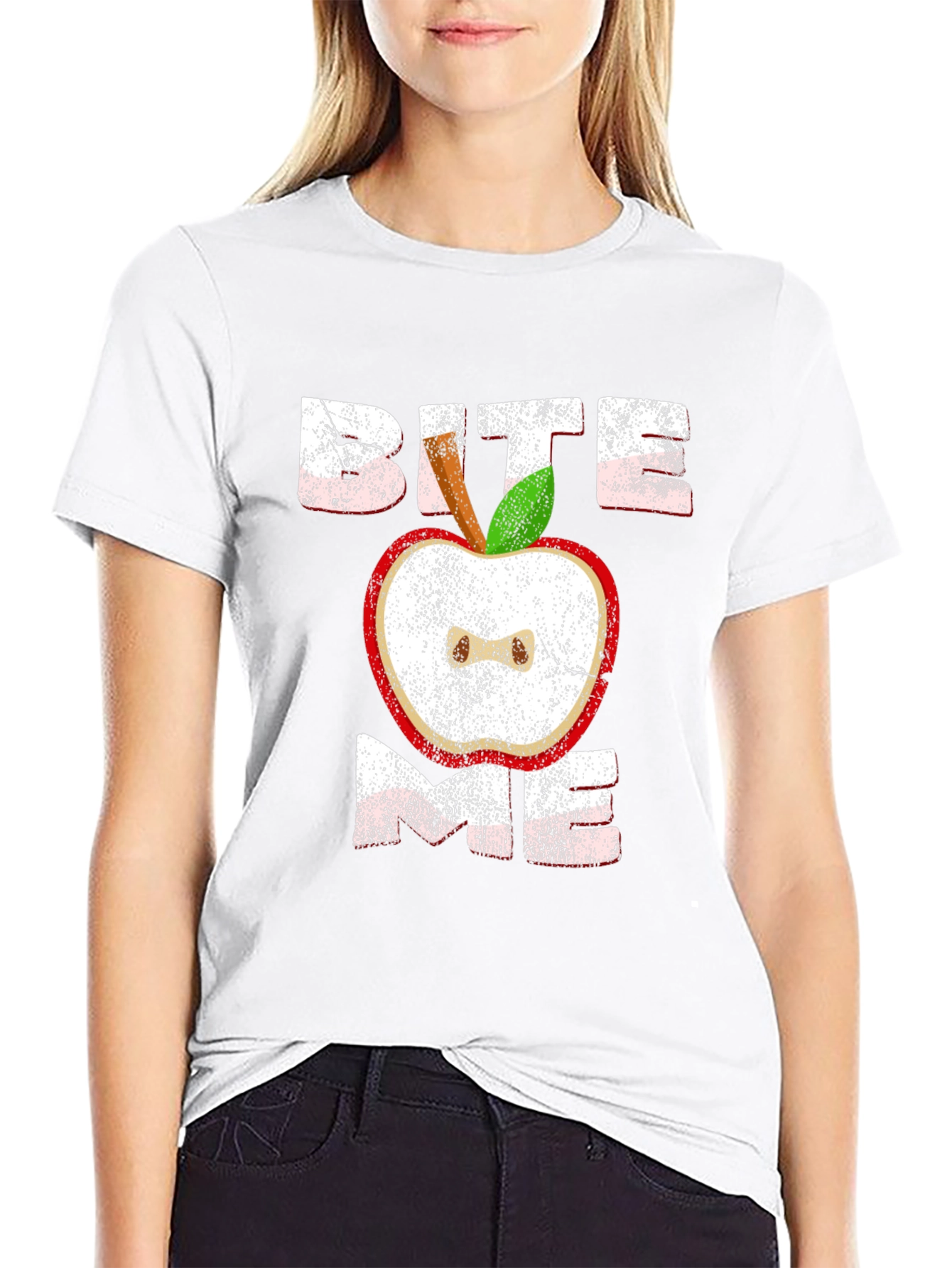 Bite Me Apple Graphic Tee
