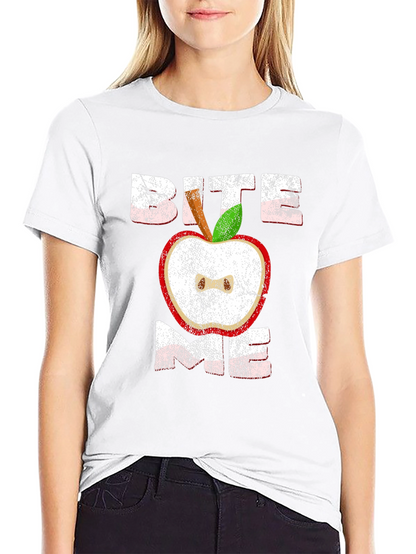 Bite Me Apple Graphic Tee