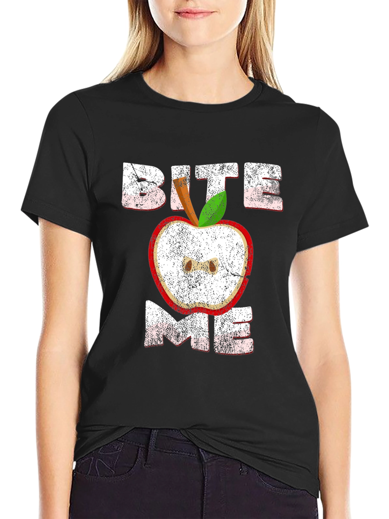 Bite Me Apple Graphic Tee
