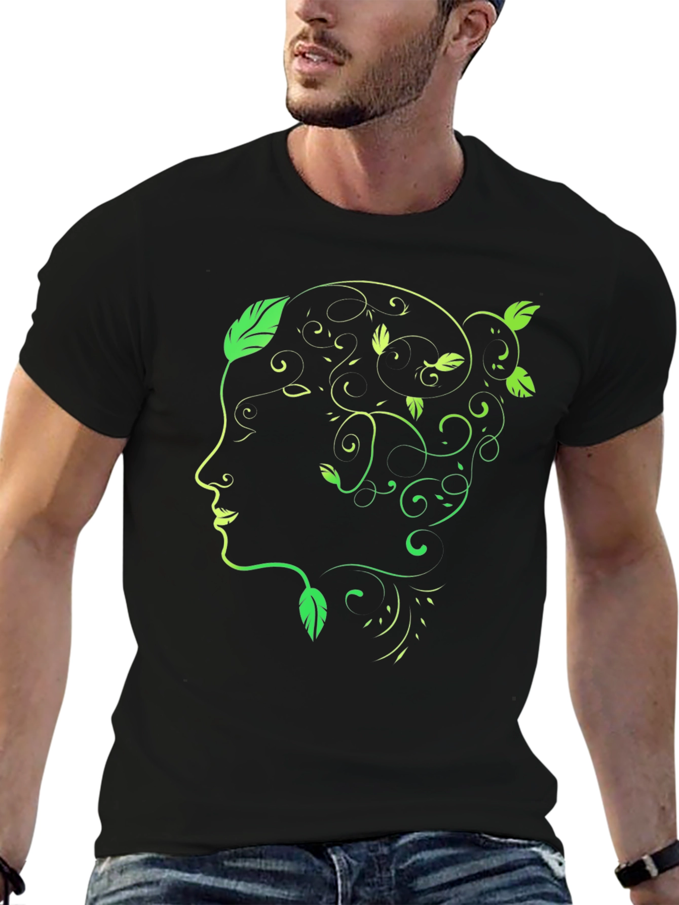 Natures Embrace Black Graphic Tee