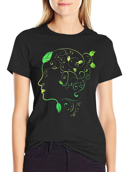 Natures Embrace Black Graphic Tee