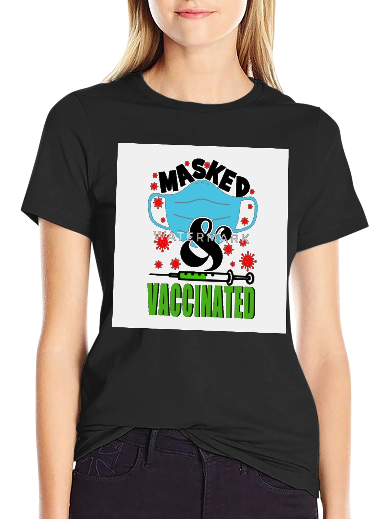 Masked & Vaccinated Graphic Tee