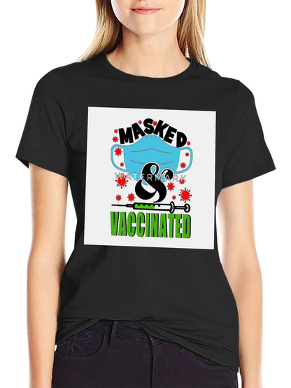 Masked & Vaccinated Graphic Tee