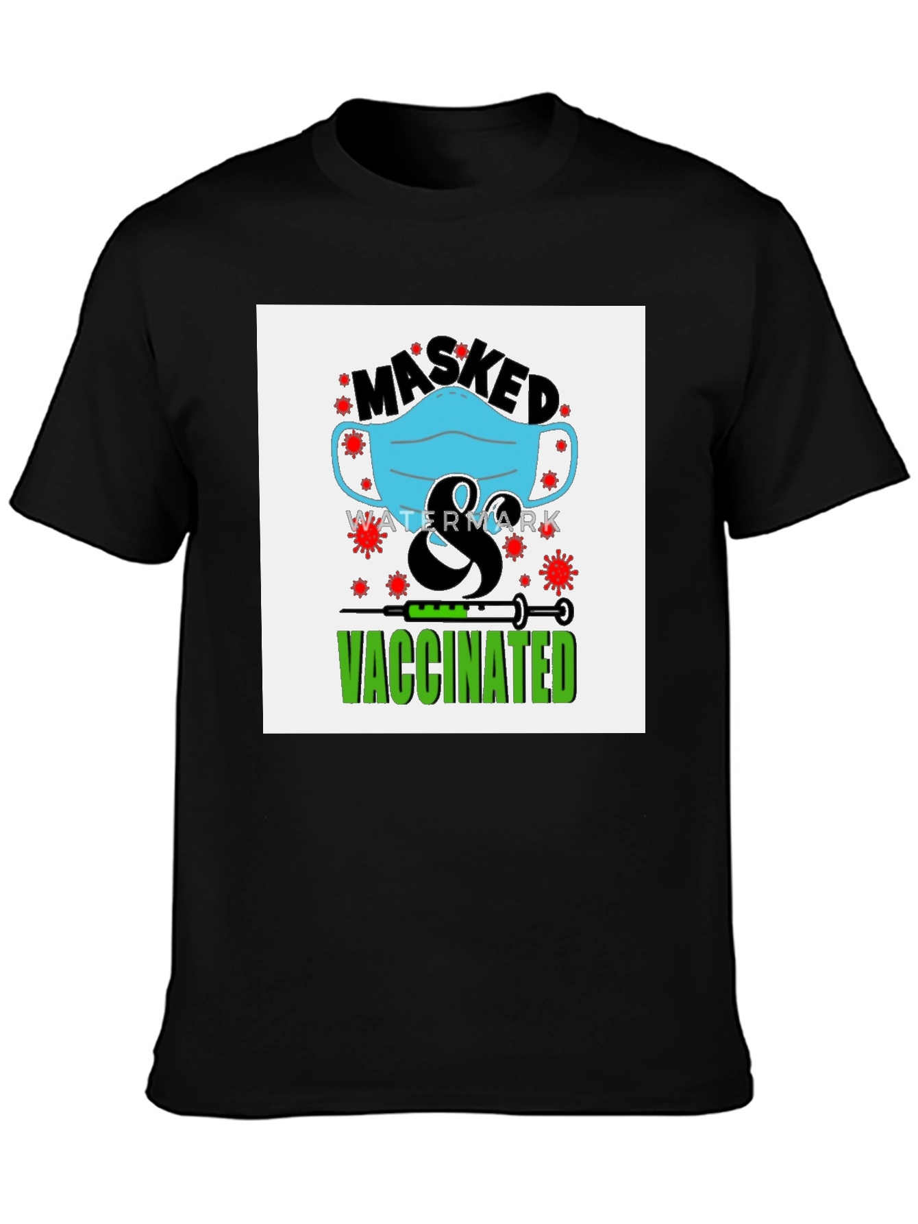 Masked & Vaccinated Graphic Tee