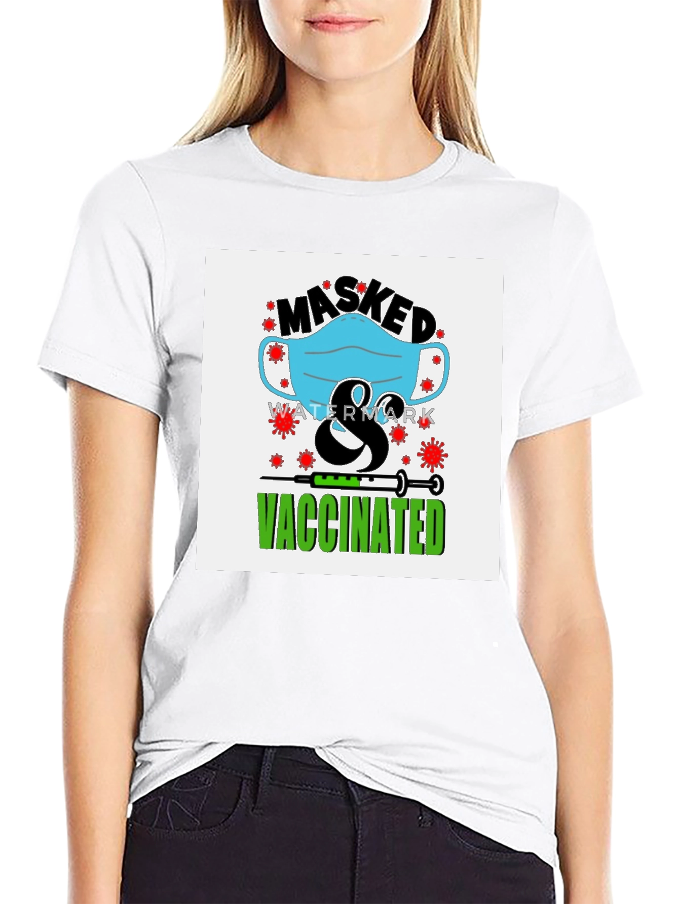 Masked & Vaccinated Graphic Tee