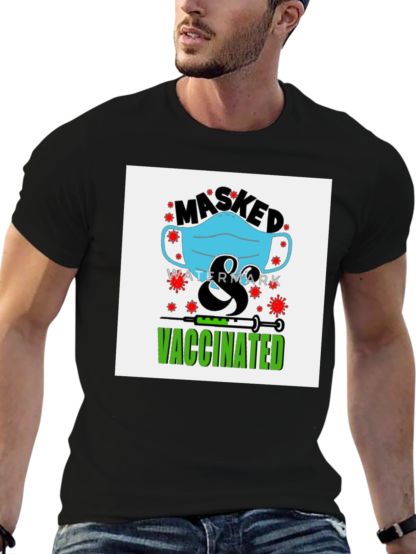 Masked & Vaccinated Graphic Tee