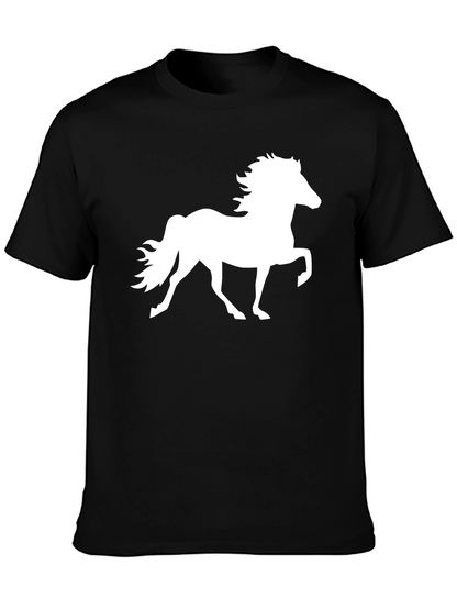 Black Horse Silhouette T-Shirt