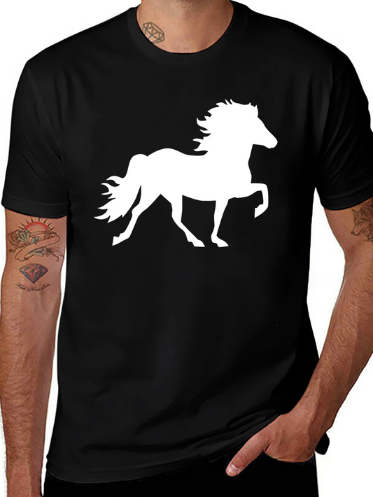 Black Horse Silhouette T-Shirt