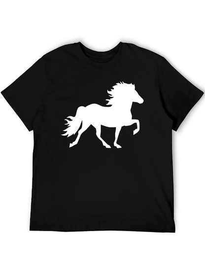 Black Horse Silhouette T-Shirt