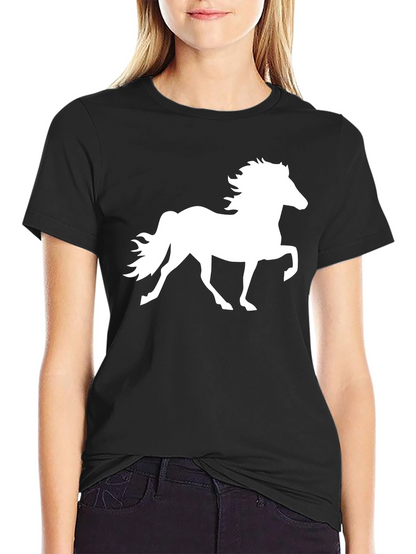 Black Horse Silhouette T-Shirt