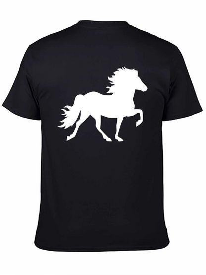 Black Horse Silhouette T-Shirt