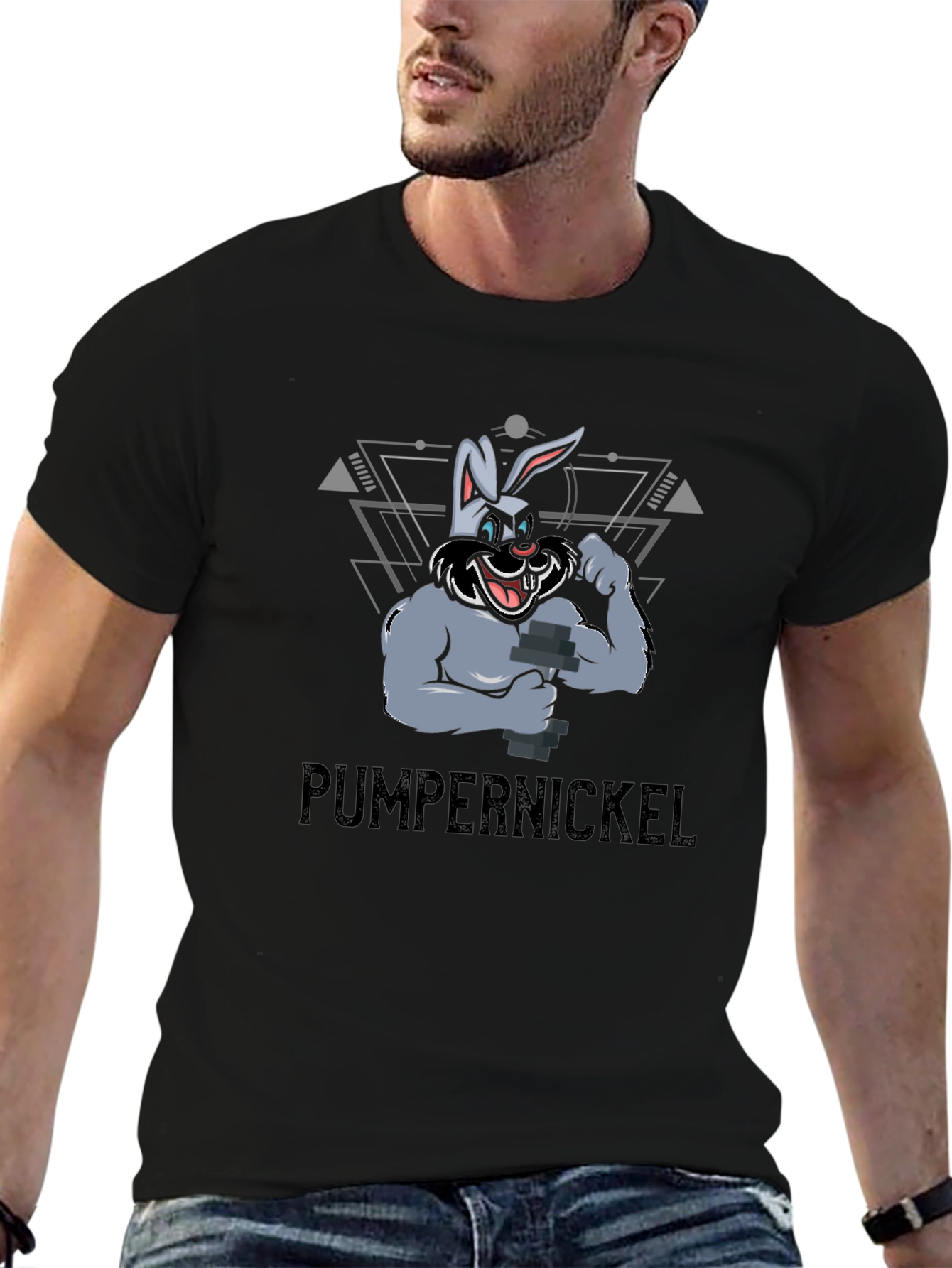 Pumpernickel Bunny Gym T-Shirt