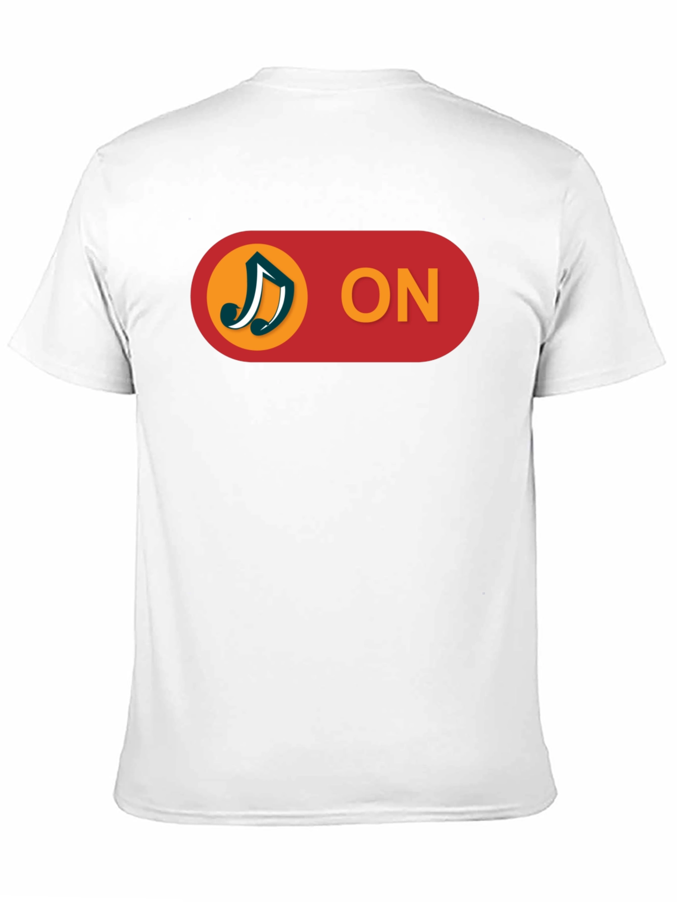 Music On T-Shirt - Black Cotton Blend Tee