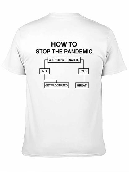 Vaccination Flowchart T-Shirt - Stop the Pandemic