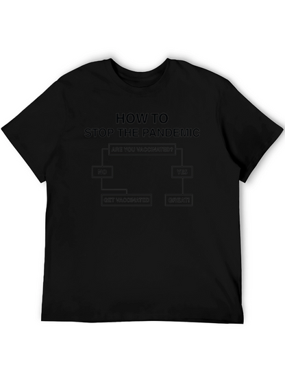Vaccination Flowchart T-Shirt - Stop the Pandemic