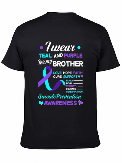 Teal and Purple Suicide Prevention Awareness T-Shirt