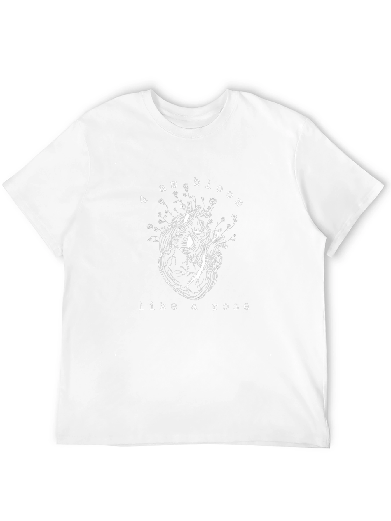 Anatomical Heart Bloom Graphic Tee - Unique Design