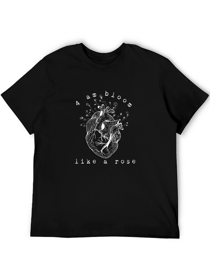 Anatomical Heart Bloom Graphic Tee - Unique Design