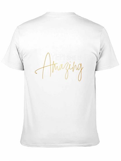 Yep! She is Amazing Black Graphic T-Shirt