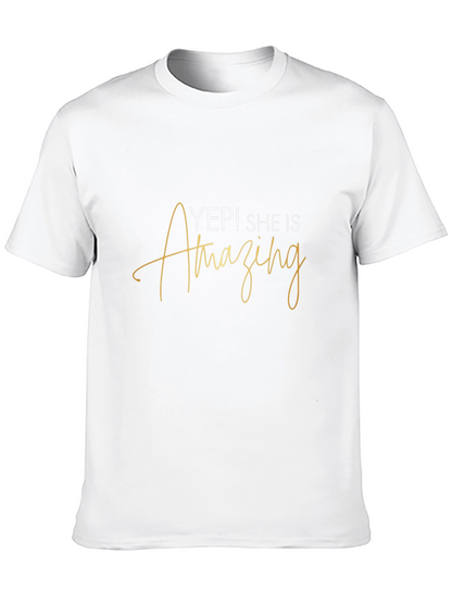Yep! She is Amazing Black Graphic T-Shirt