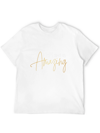 Yep! She is Amazing Black Graphic T-Shirt