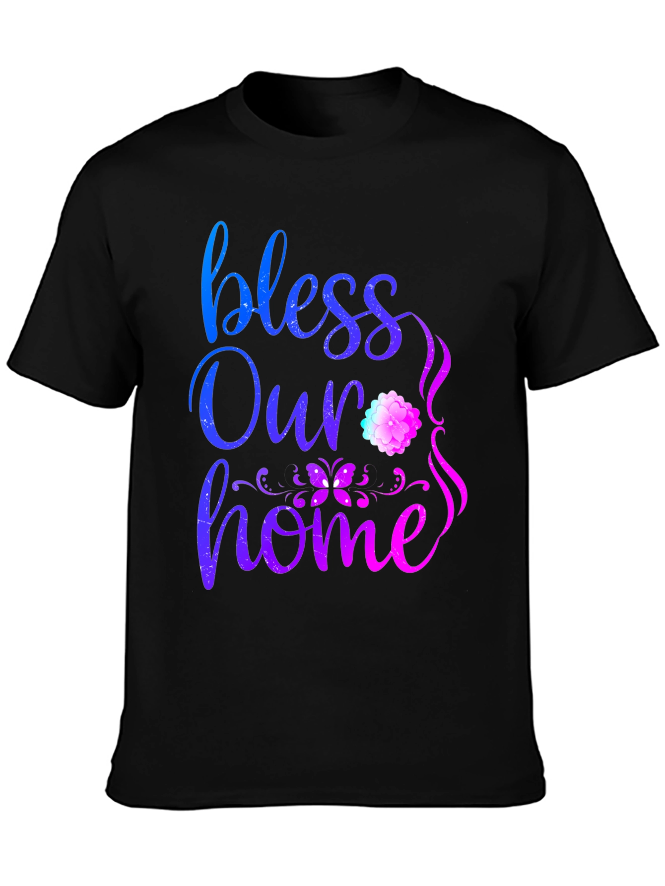 Bless Our Home Graphic Print T-Shirt