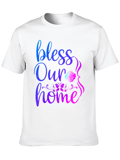 Bless Our Home Graphic Print T-Shirt