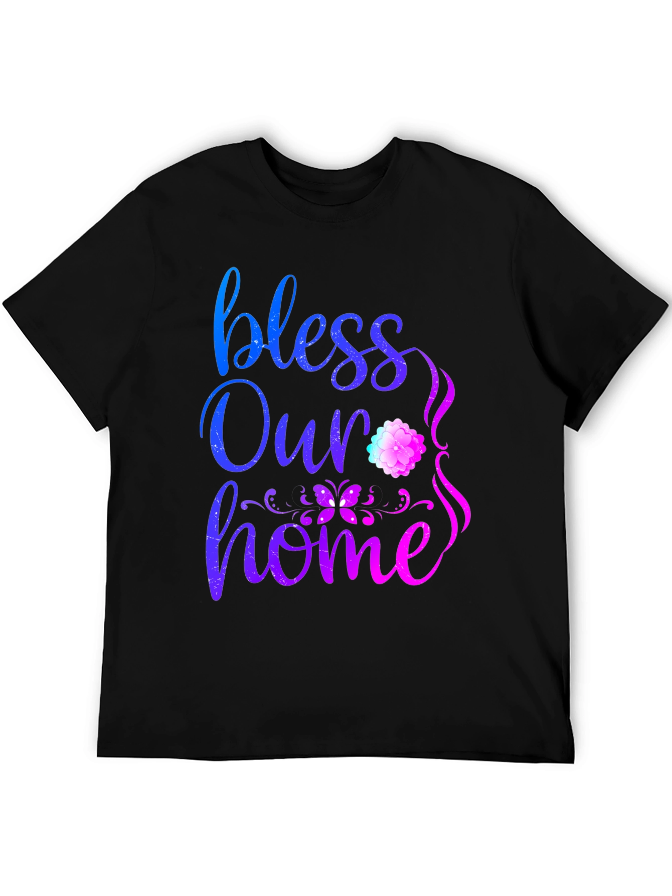 Bless Our Home Graphic Print T-Shirt