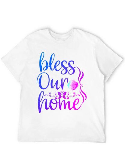 Bless Our Home Graphic Print T-Shirt