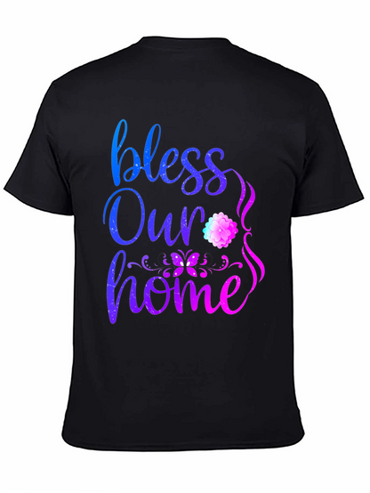 Bless Our Home Graphic Print T-Shirt