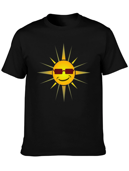 Cool Sun Graphic Tee - Black