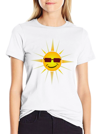 Cool Sun Graphic Tee - Black