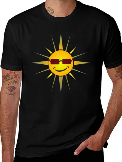 Cool Sun Graphic Tee - Black