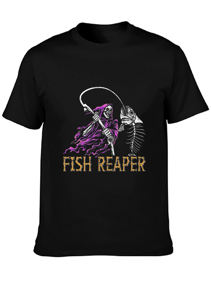 Fish Reaper T-Shirt - Grim Fishing Tee