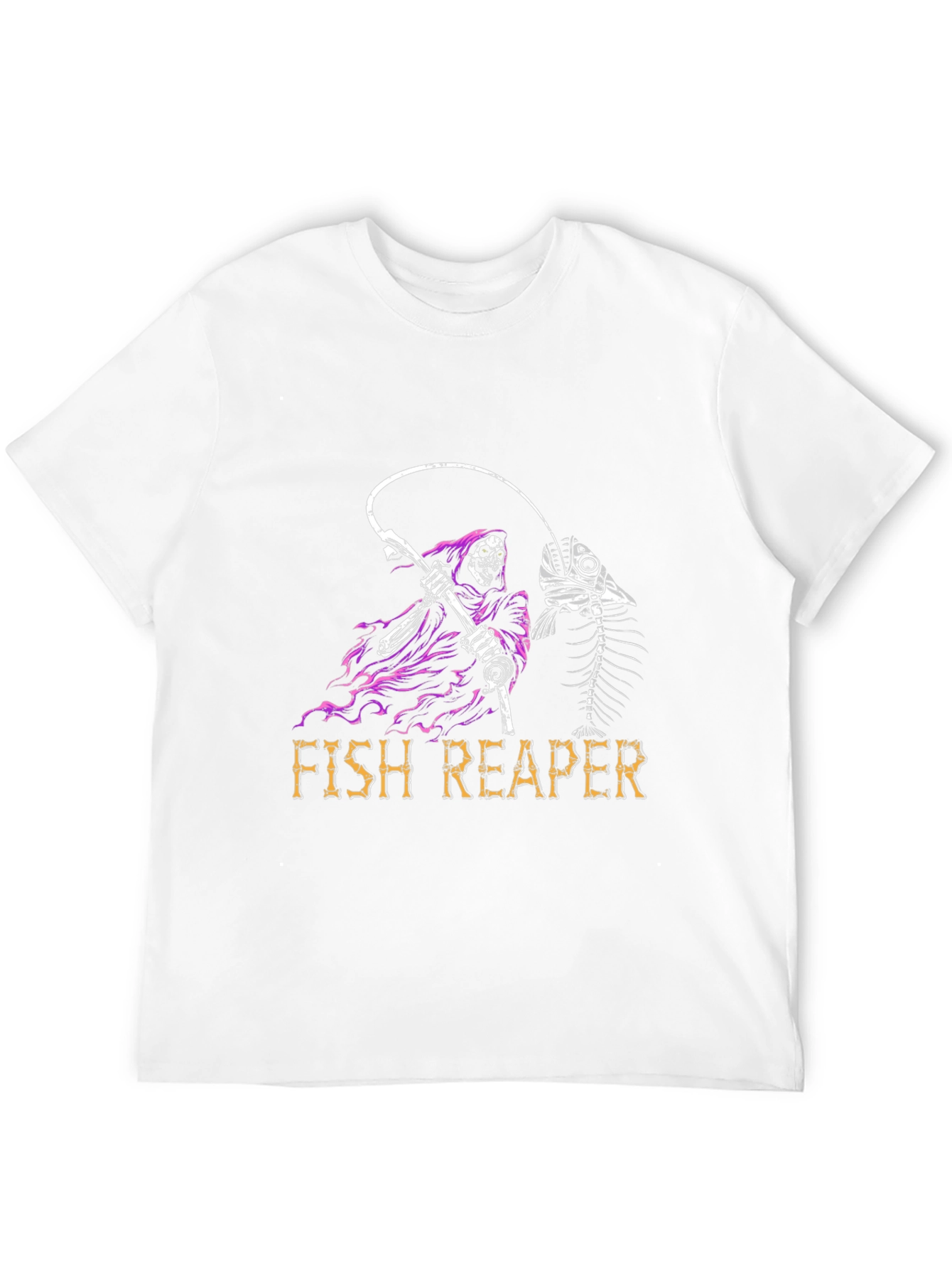 Fish Reaper T-Shirt - Grim Fishing Tee