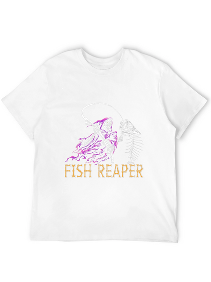 Fish Reaper T-Shirt - Grim Fishing Tee