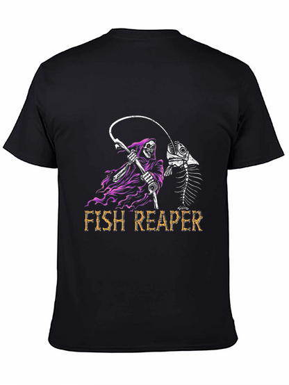 Fish Reaper T-Shirt - Grim Fishing Tee