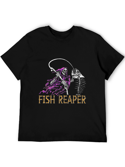 Fish Reaper T-Shirt - Grim Fishing Tee