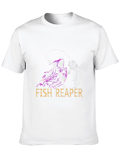 Fish Reaper T-Shirt - Grim Fishing Tee