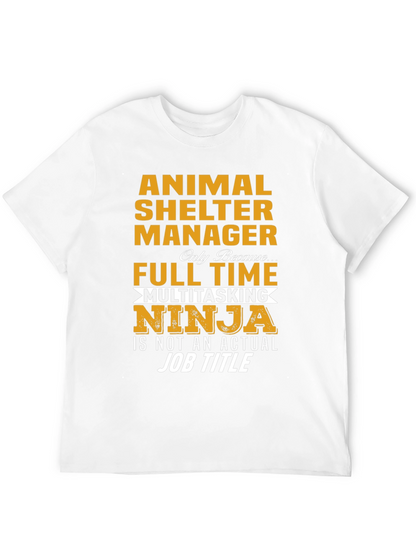 Animal Shelter Manager Multitasking Ninja T-Shirt