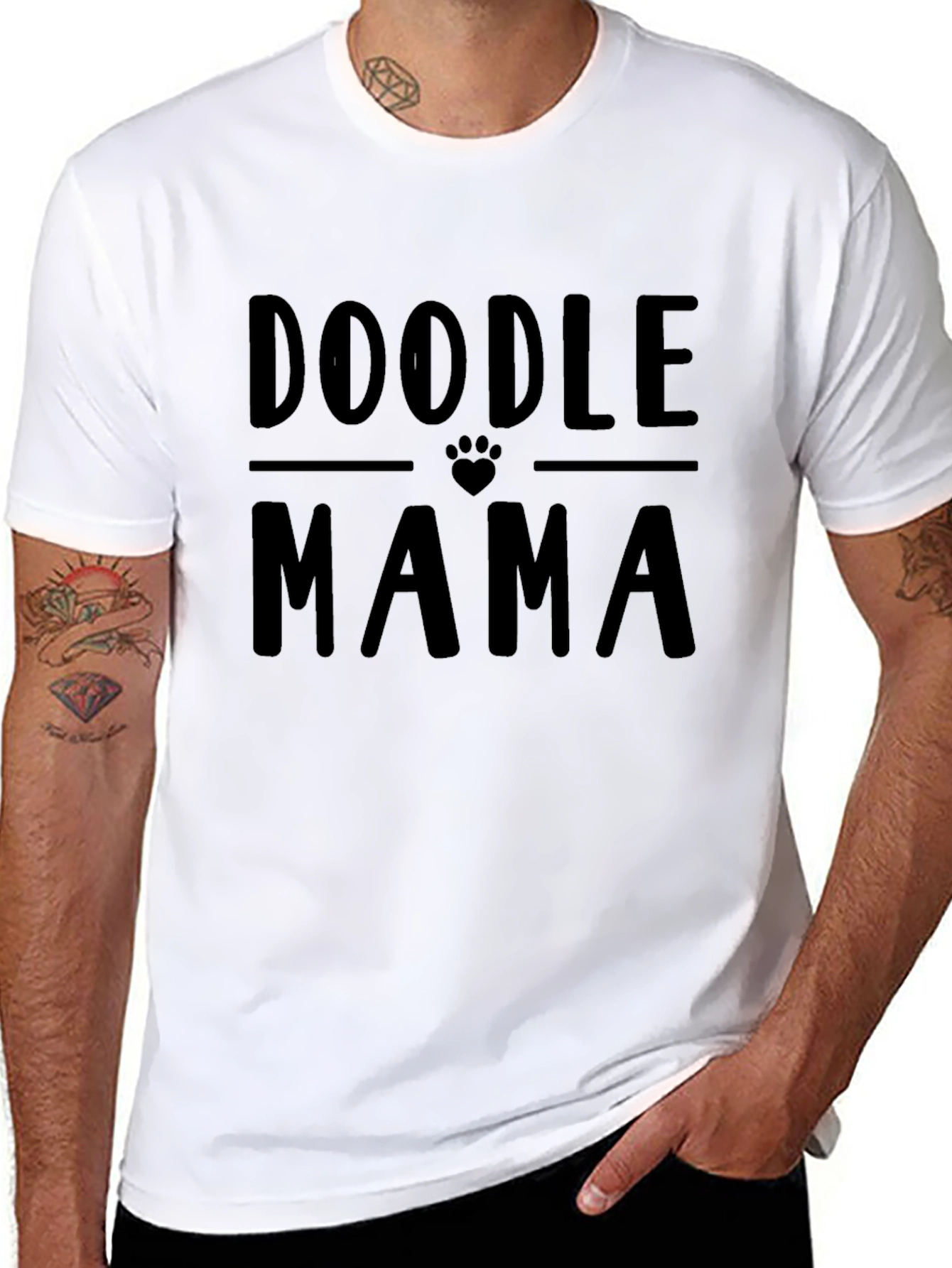Doodle Mama Graphic Tee - Black
