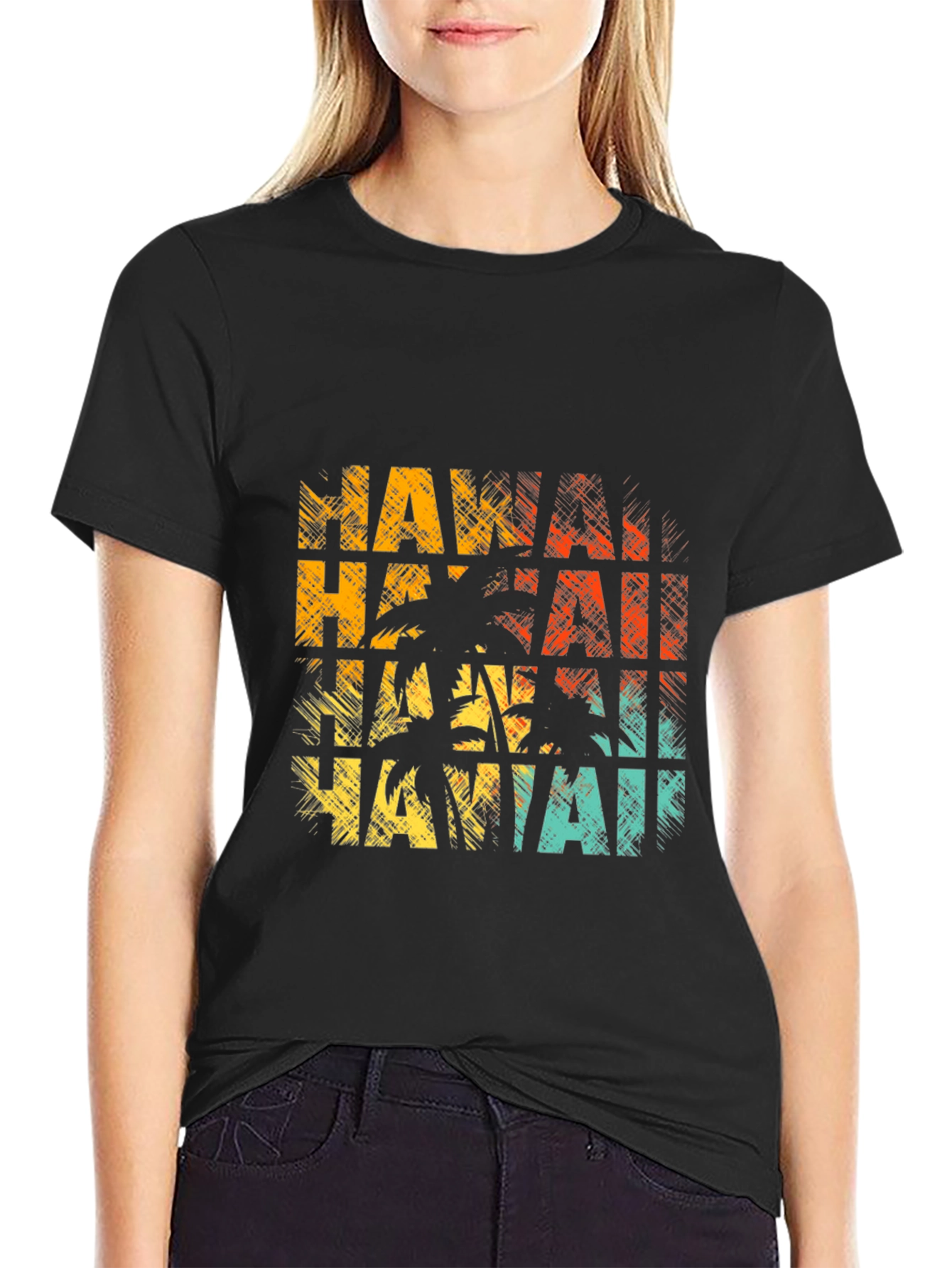 Hawaii Palm Tee - Island Vibes