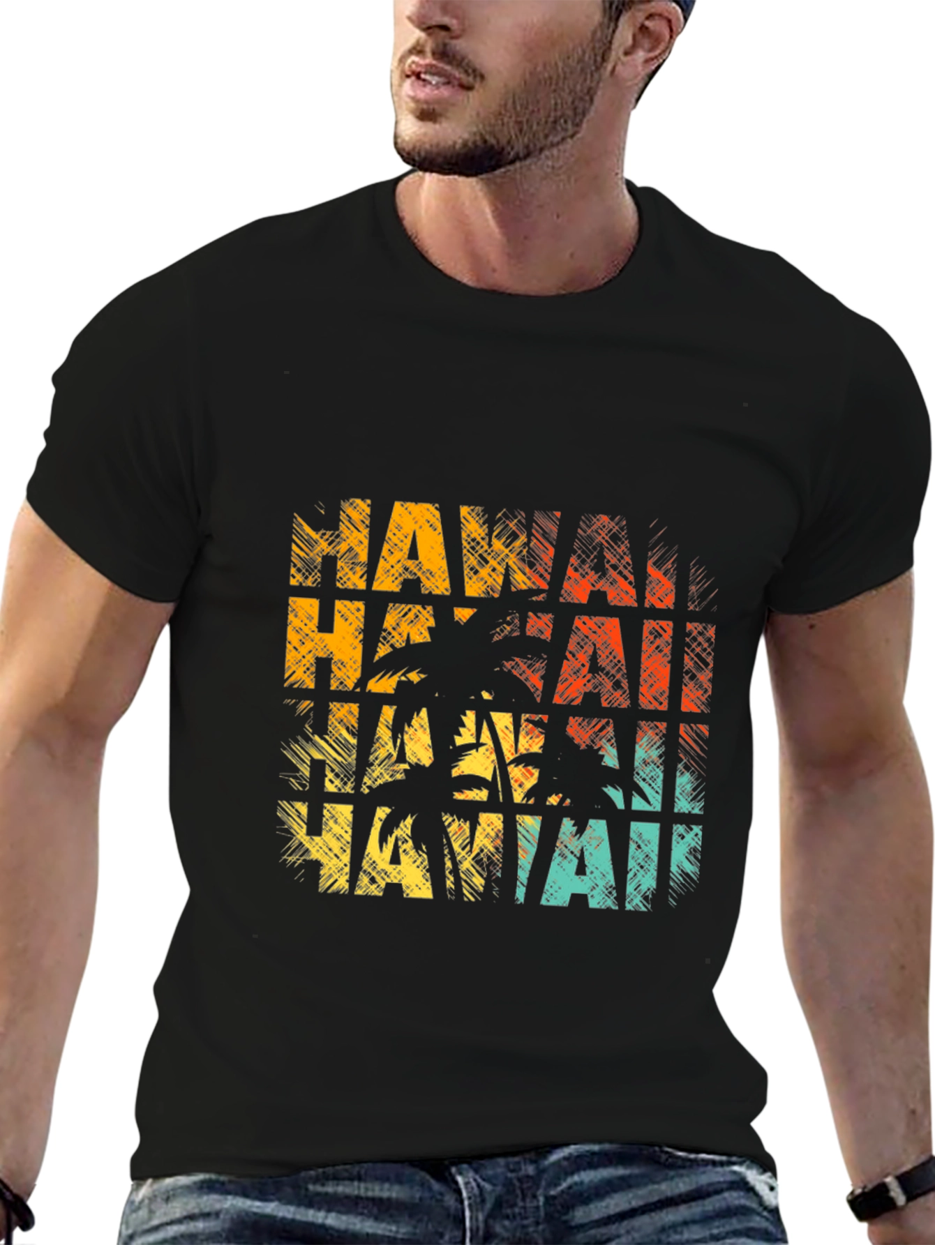 Hawaii Palm Tee - Island Vibes