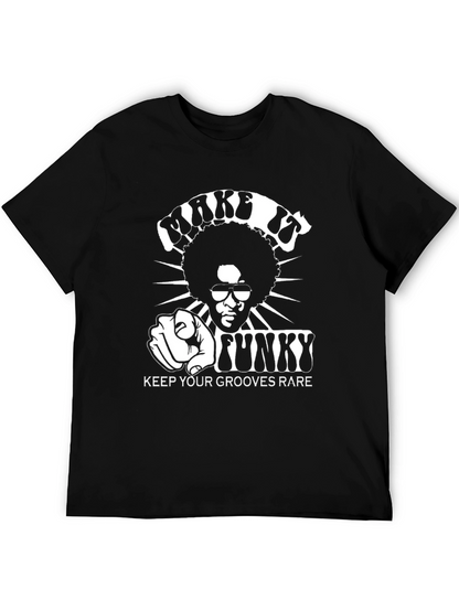 Funky Grooves Graphic T-Shirt - Black