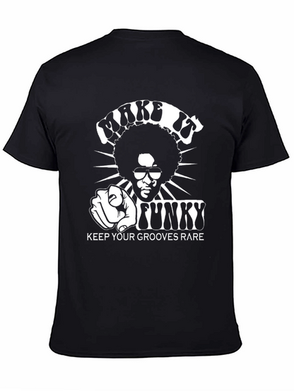 Funky Grooves Graphic T-Shirt - Black