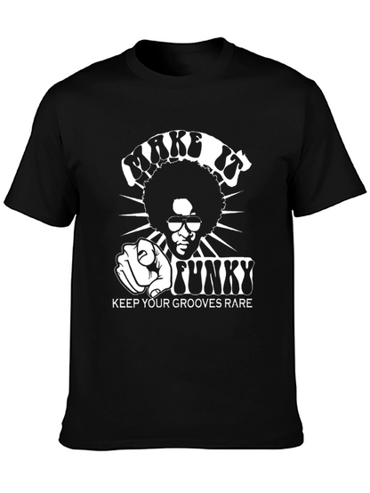Funky Grooves Graphic T-Shirt - Black