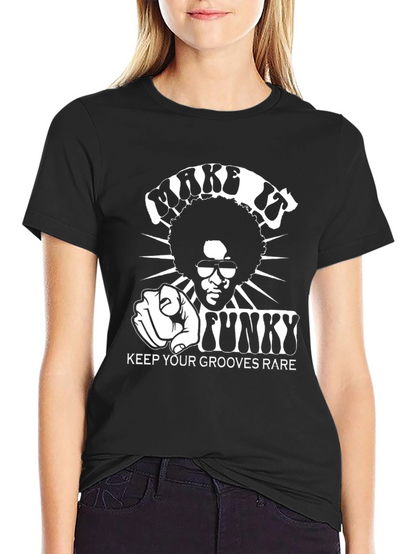 Funky Grooves Graphic T-Shirt - Black