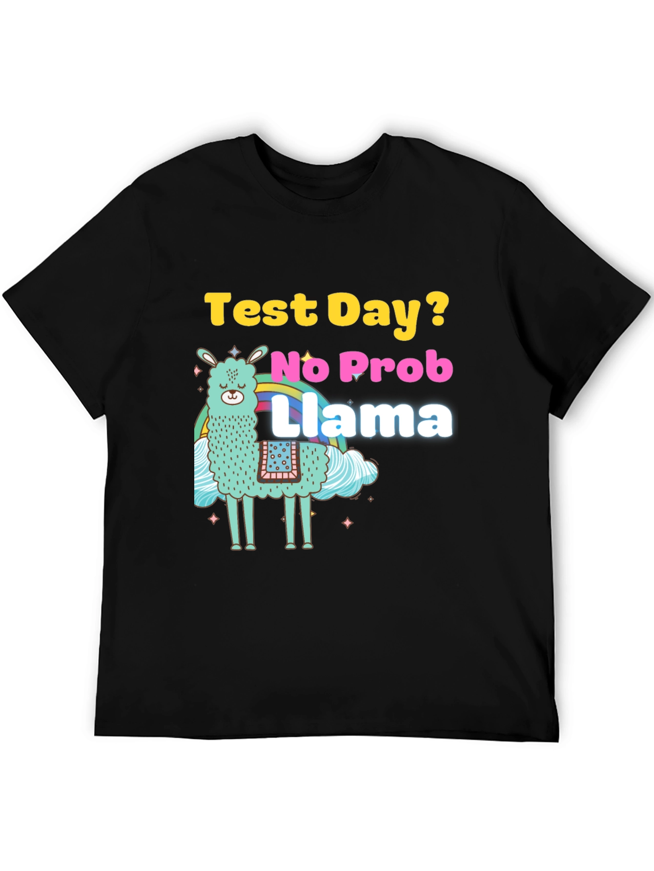 Test Day? No Prob Llama Graphic T-Shirt